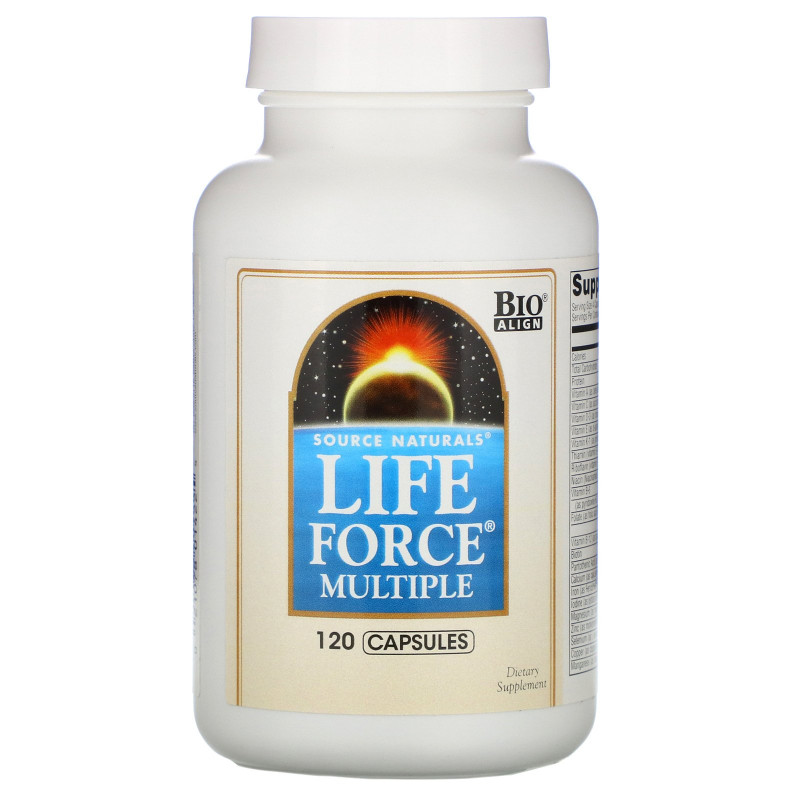 Source Naturals, Мультивитамины Life Force, 120 капсул