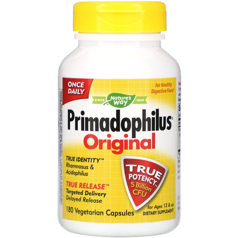 Nature's Way, Primadophilus, Original, Ages 12 & Up, 180 Vegetarian Capsules