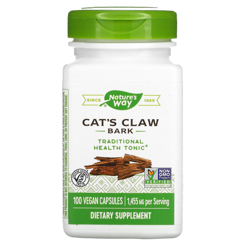 Nature's Way, Cat's Claw Bark, 485 mg, 100 Vegetarian Capsules