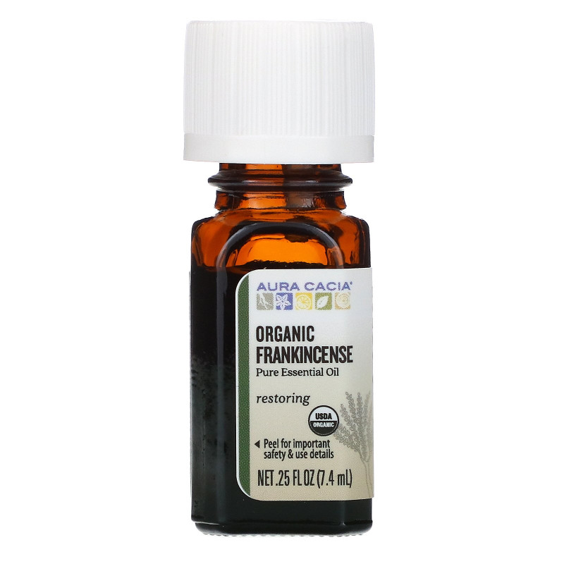 Aura Cacia, Organic Frankincense, .25 fl oz (7.4 ml)