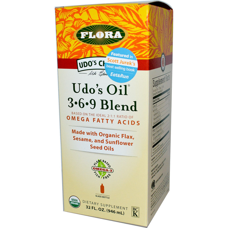 Flora, Udo's Choice, Udo's Oil 3·6·9 Blend, 32 жидких унций (946 мл)