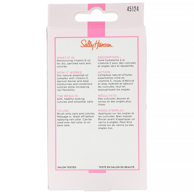 Sally Hansen, Масло для ногтей и кутикулы с витамином E, 13,3 мл