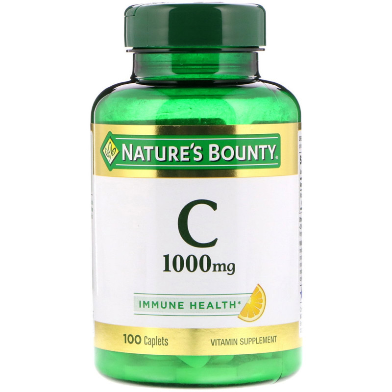 Nature's Bounty, Витамин C, 1000 мг, 100 капсуловидных таблеток