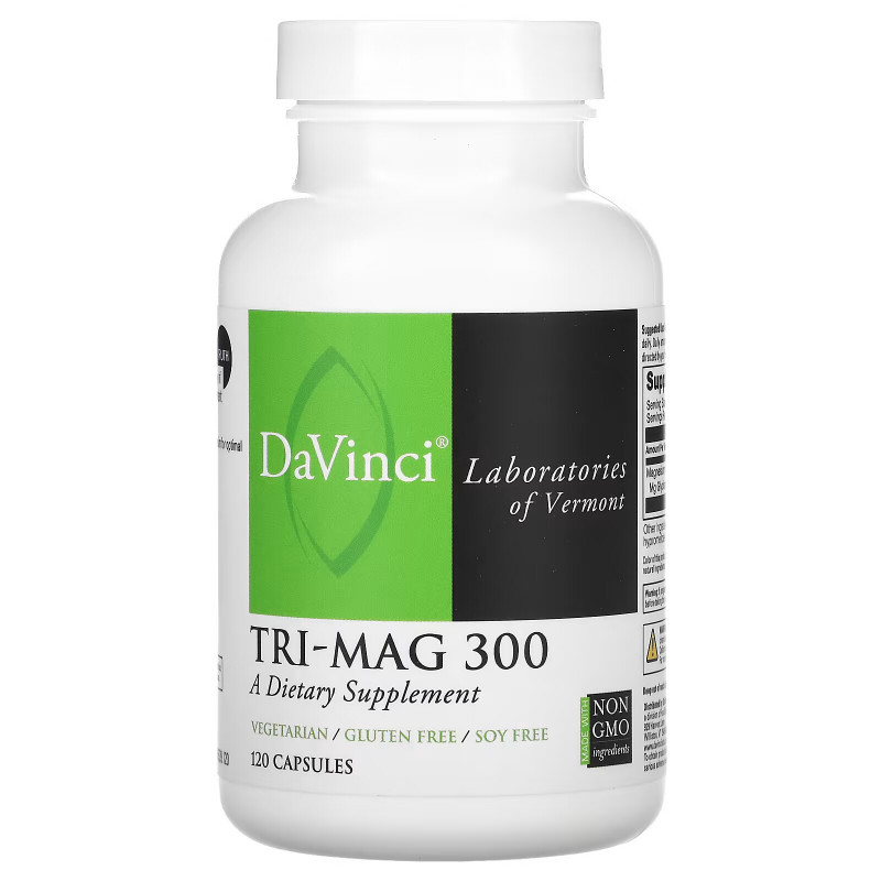 DaVinci Laboratories of Vermont, Tri-Mag 300, 120 Capsules