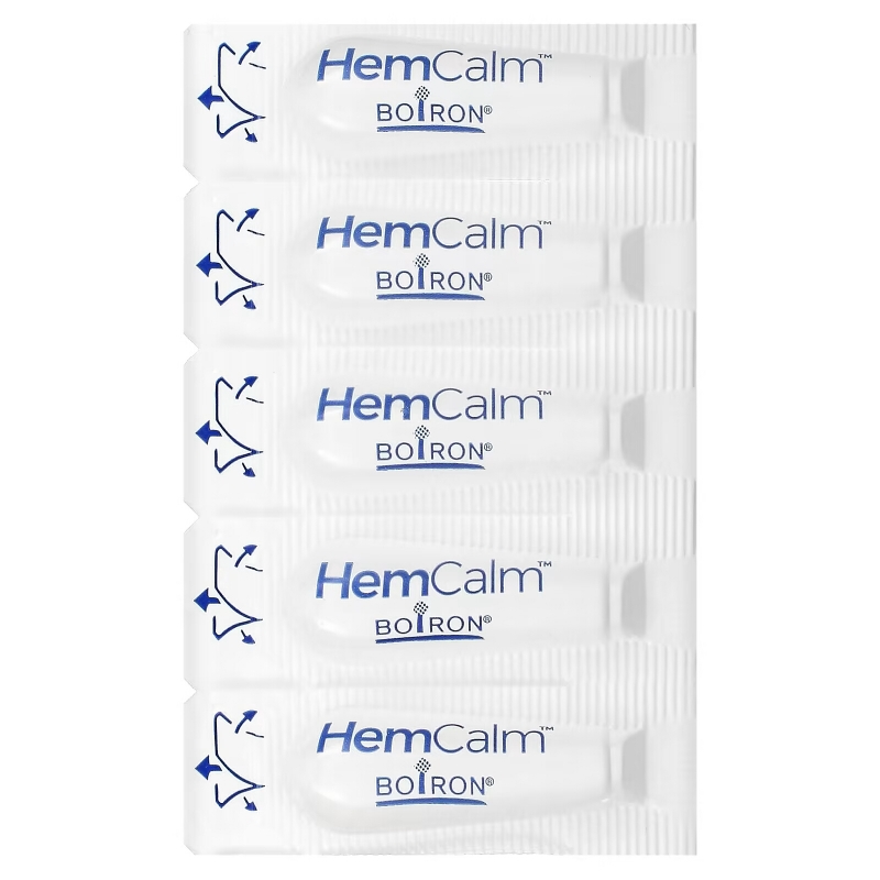 Boiron, HemCalm Suppositories, Hemorrhoid Relief, 10 Suppositories