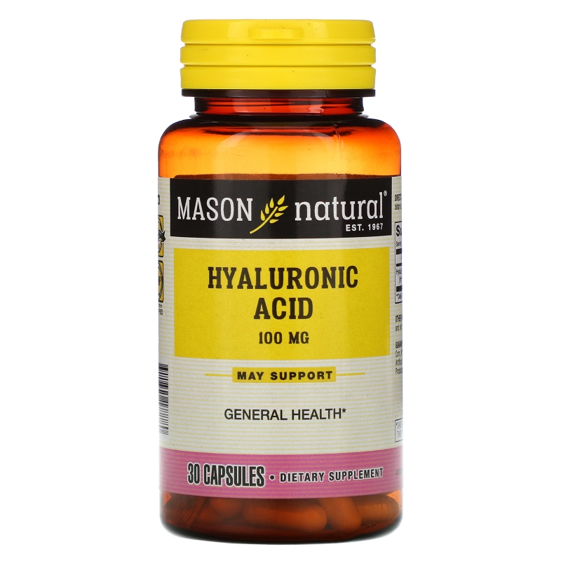 Mason Natural, Hyaluronic Acid, 100 mg, 30 Capsules