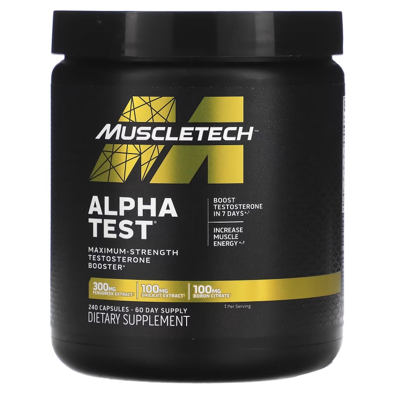 MuscleTech, Alpha Test, 240 Capsules