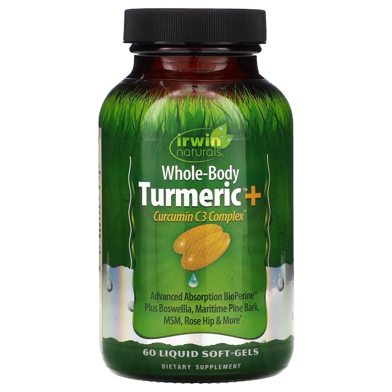 Irwin Naturals, Whole-Body Turmeric Extra, 60 Liquid Soft-Gels