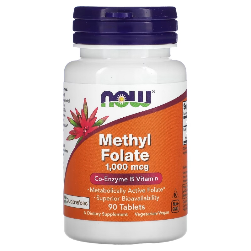 Now Foods, Methyl Folate , 1,000 mcg, 90 Tablets