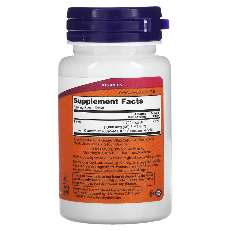 Now Foods, Methyl Folate , 1,000 mcg, 90 Tablets