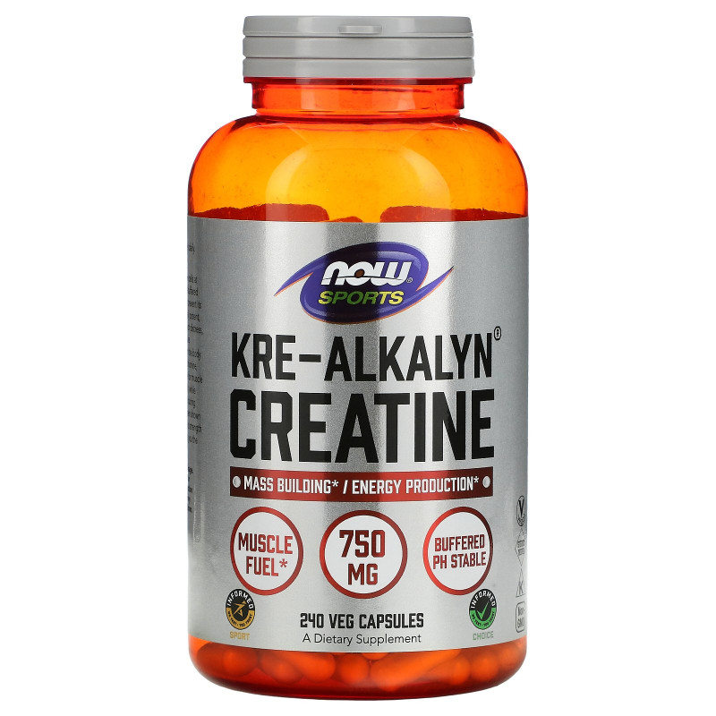 Now Foods Sports Kre-Alkalyn креатин 240 капсул