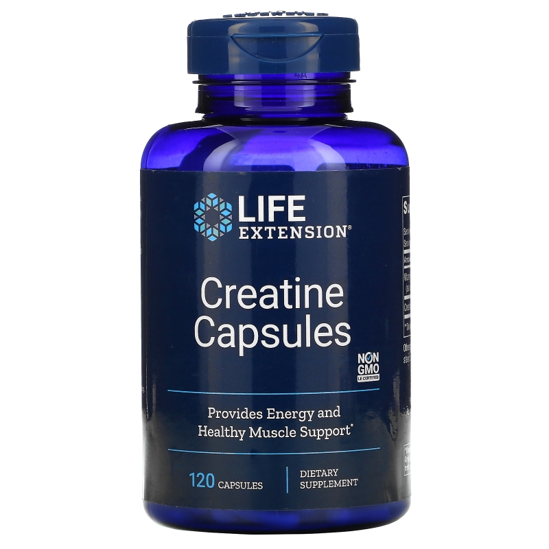 Life Extension Creatine Capsules 120 Veggie Caps