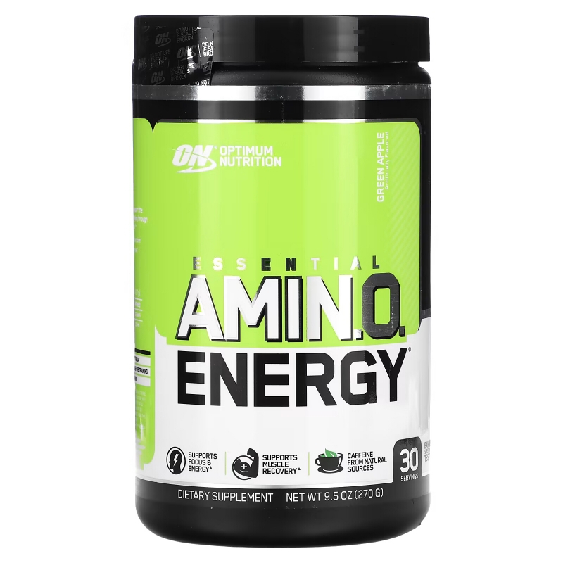 Optimum Nutrition, ESSENTIAL AMIN.O. ENERGY, Green Apple, 9.5 oz (270 g)