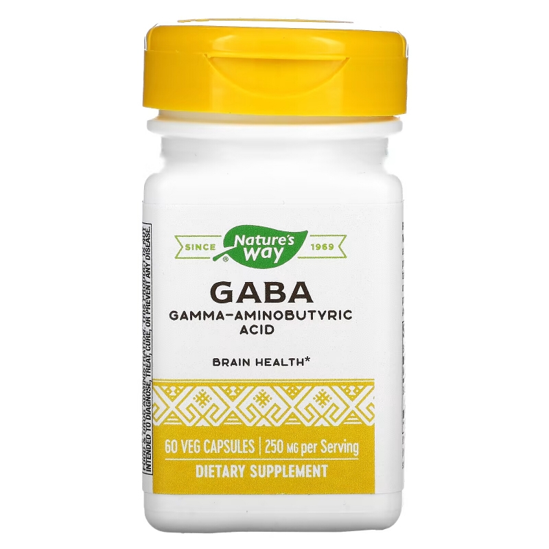 Enzymatic Therapy, GABA, 60 Veg Capsules