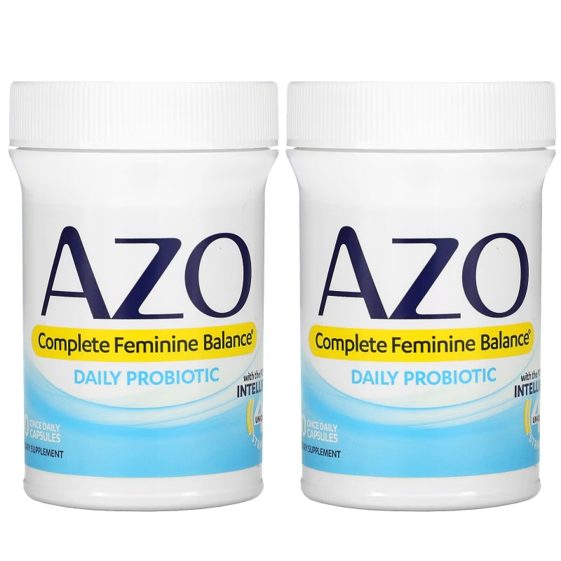 Azo, Complete Feminine Balance, Daily Probiotic, 60 Once Daily Capsules