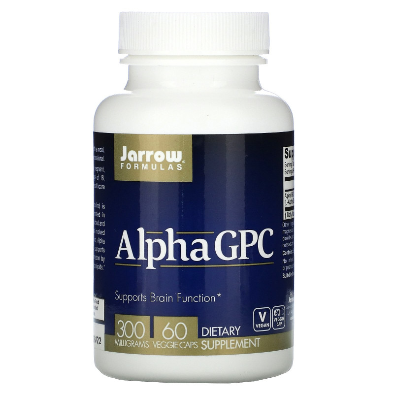 Jarrow Formulas, Альфа ГФХ, 300 мг, 60 вегетарианских капсул