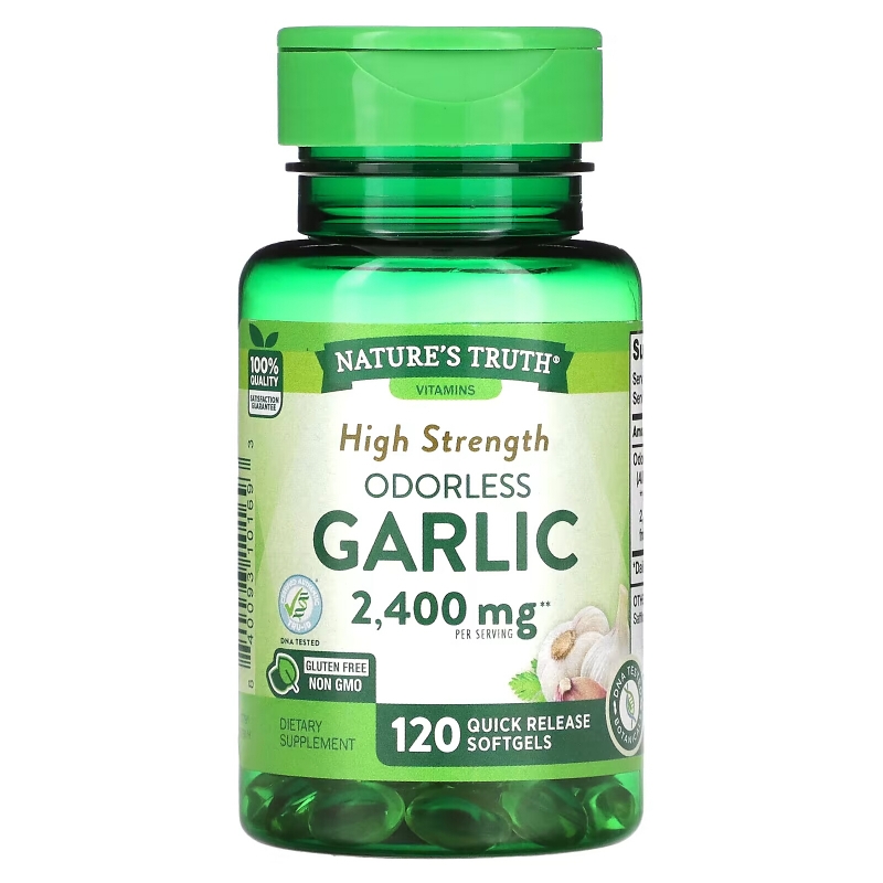 Nature's Truth, High Strength Odorless Garlic, 1,200 mg, 120 Quick Release Softgels