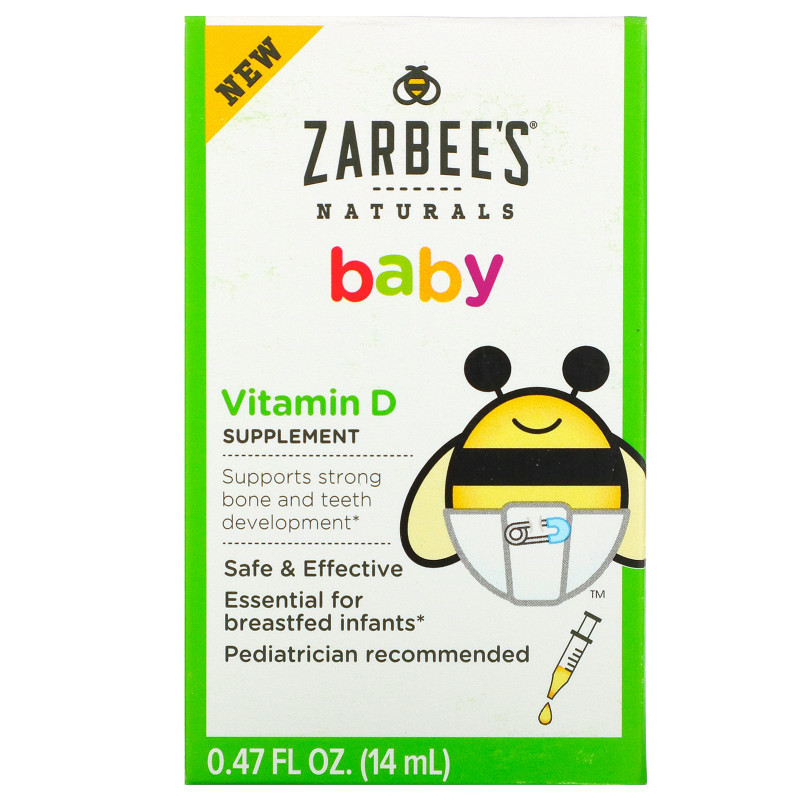 Zarbee's, Naturals, Baby, Vitamin D, 0.47 fl oz (14 ml)