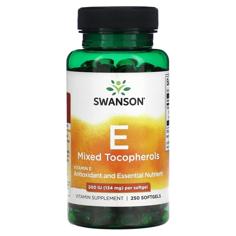 Swanson, Vitamin E Mixed Tocopherols, 1,200 IU (34 mg), 250 Softgels