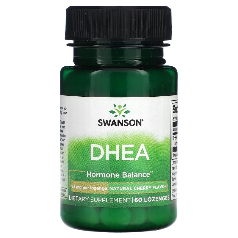 Swanson, DHEA, Natural Cherry, 25 mg, 60 Lozenges