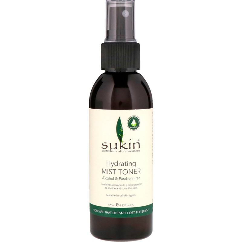 Sukin, Hydrating Mist Toner, 4.23 fl oz (125 ml)