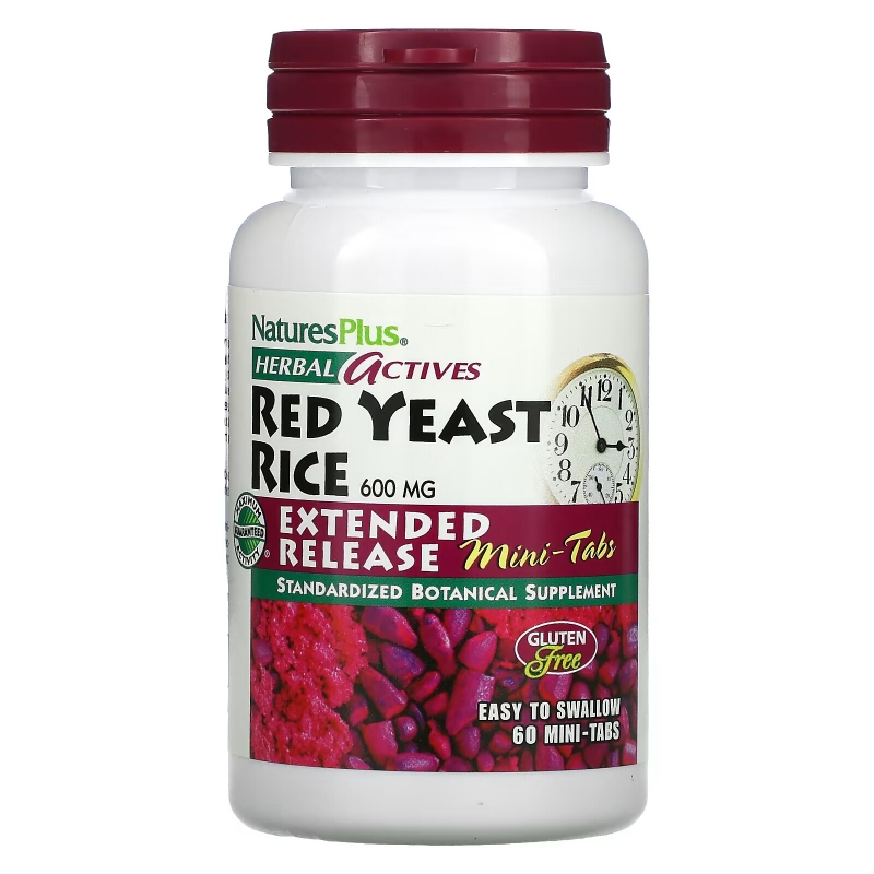 NaturesPlus, Herbal Actives, Red Yeast Rice, 300 mg, 60 Mini-Tablets